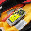 PLB Lifevest Deflated Scaled Emergency Beacon For Marine Safety