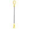 Chain sling 1-leg with swivel ball bearing safety hook