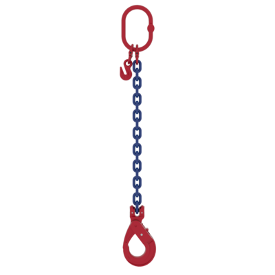 Chain sling 1-leg with safety hook