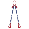 Chain sling 2-leg with latch hook