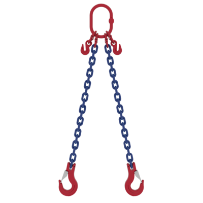 Chain sling 2-leg with latch hook