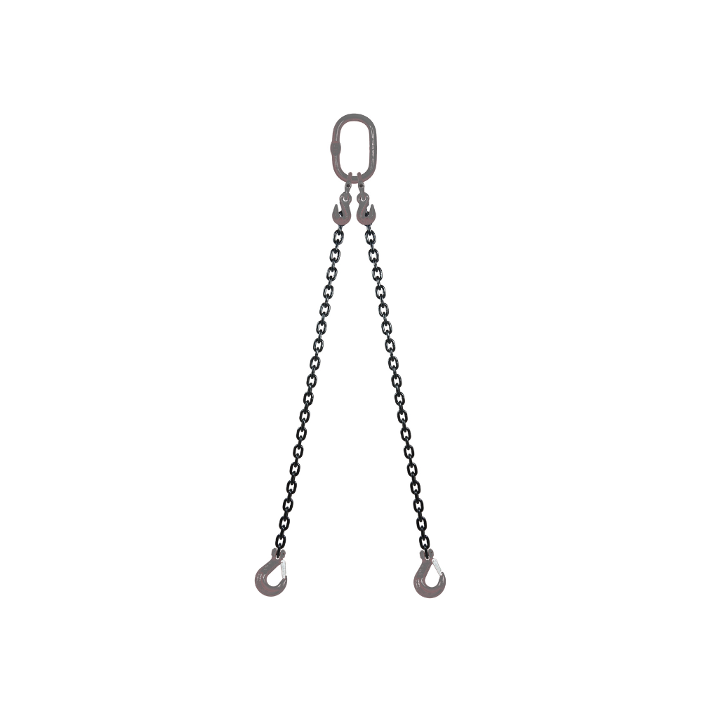 Chain sling 2-leg with latch hook, grade 10