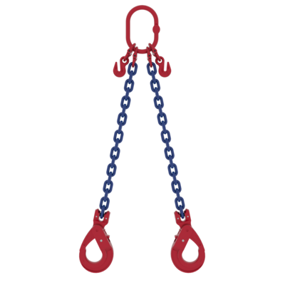 Chain sling 2-leg with safety hook