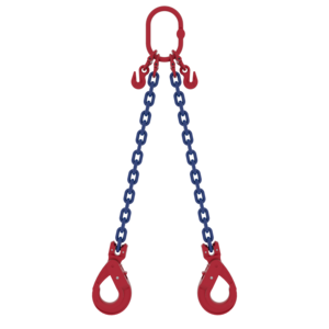 Chain sling 2-leg with safety hook