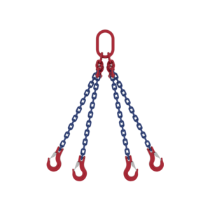 Chain sling 4-leg with latch hook