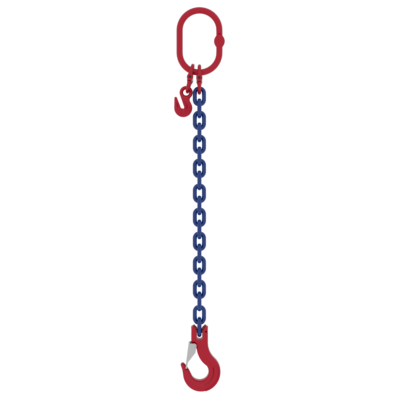Chain sling 1-leg with latch hook