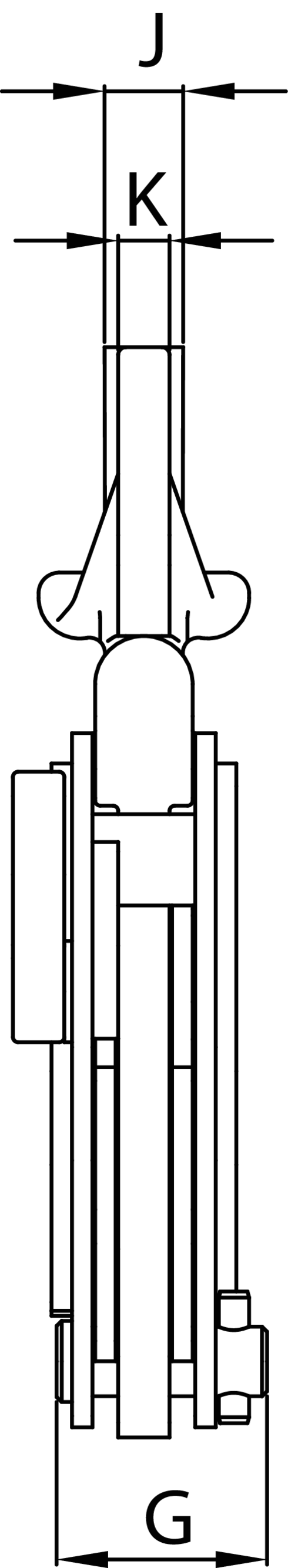 Crosby IP10, IPU10-H and IPU10-S with universal hoisting eye thickness measurements