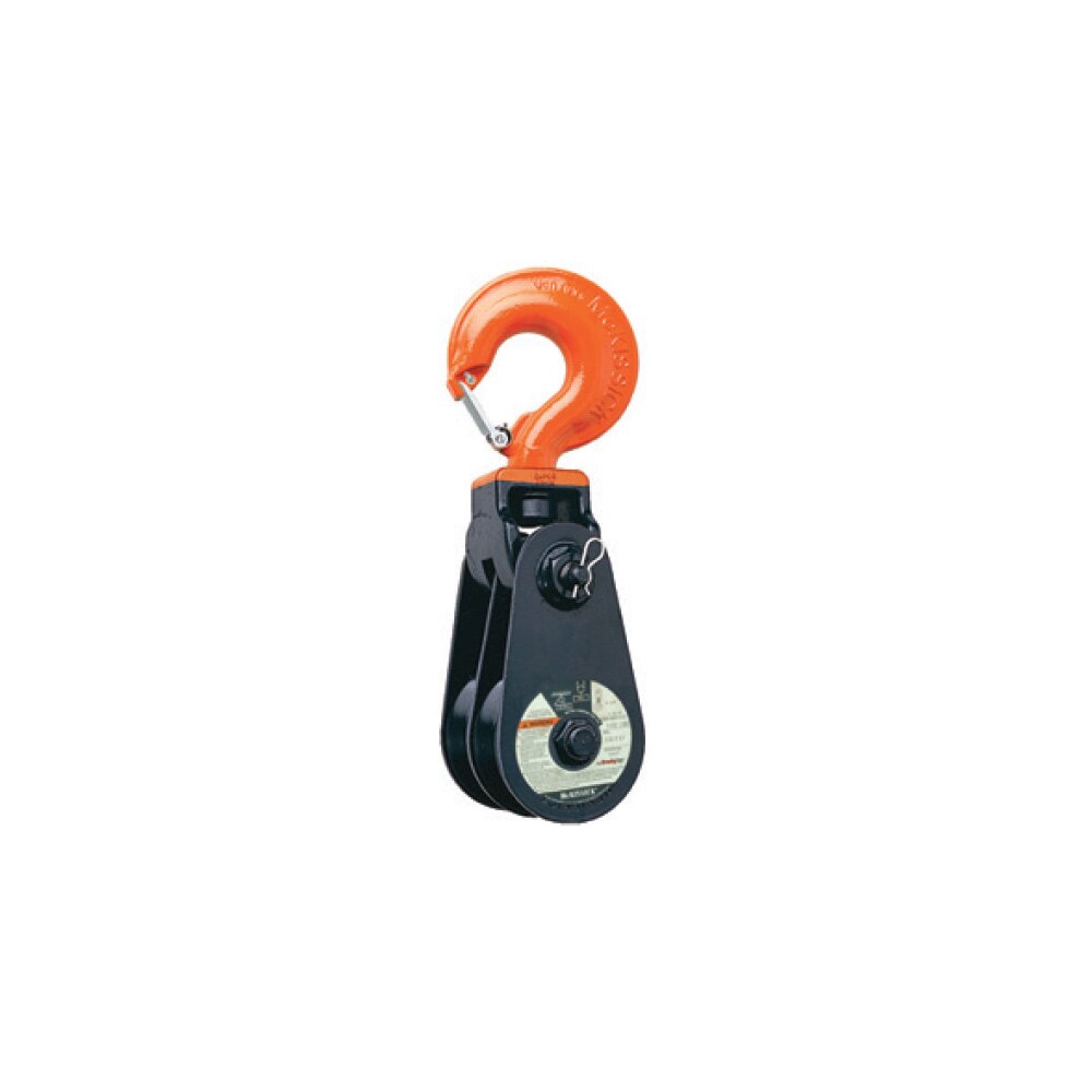 Snatch Block McKissick 408 Double Sheave with Hook - Light Champion