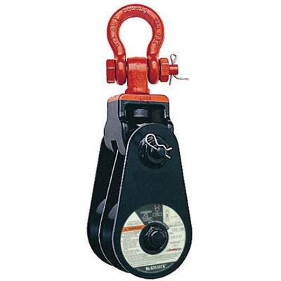 Snatch Block McKissick 409 Double Sheave with Shackle - Light Champion