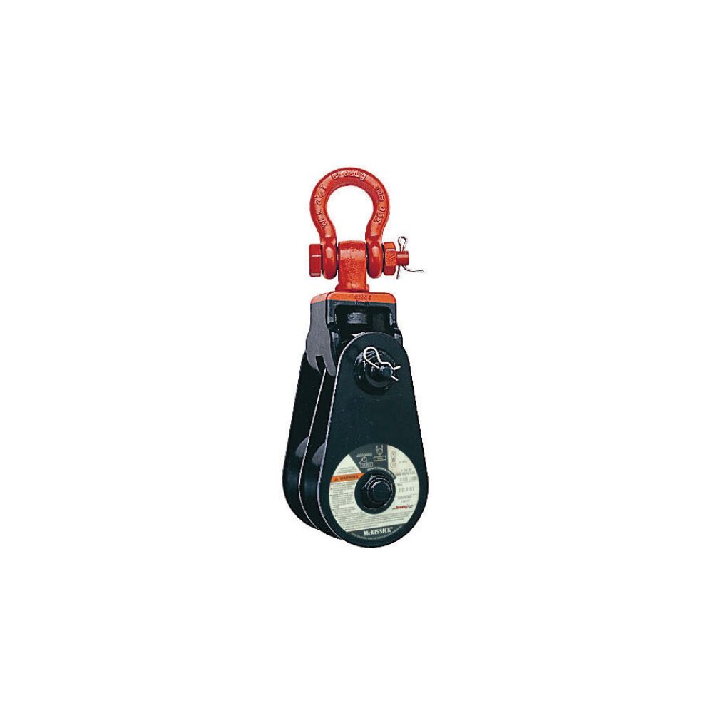 Snatch Block McKissick 409 Double Sheave with Shackle - Light Champion