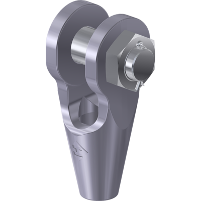 Open Spelter Socket with Safety Pin