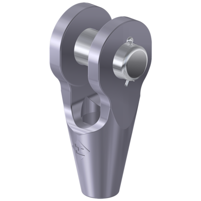Open Spelter Socket with Pin