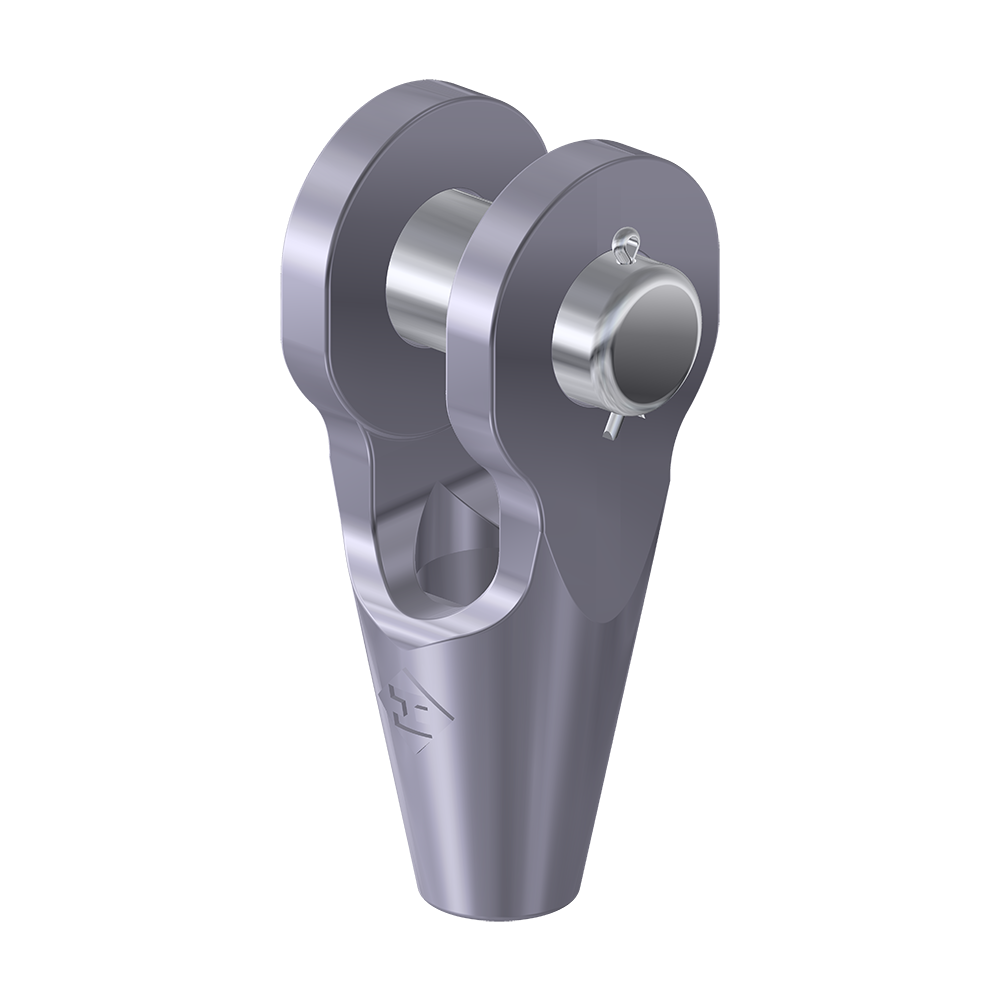 Open Spelter Socket with Pin