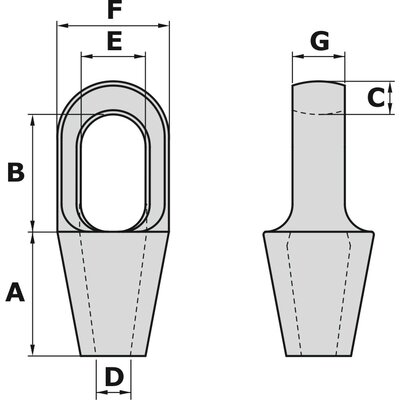 GN SO1 Closed Spelter Socket