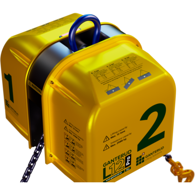 Ganterud L12 Pro from above, with lifting table