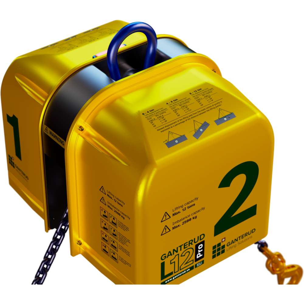 Ganterud L12 Pro from above, with lifting table