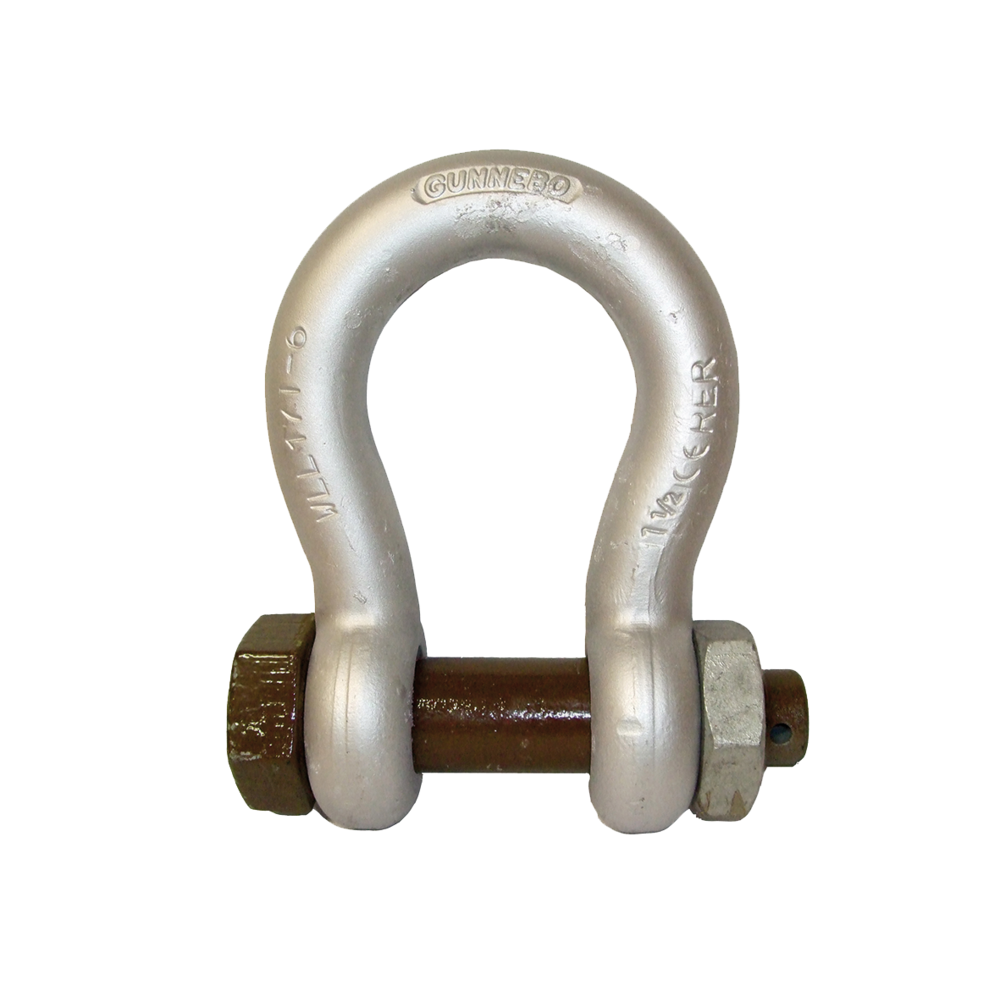 Bow Shackle No 855, Gunnebo - Safety Bolt