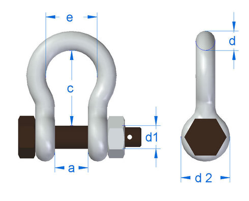 Gunnebo Bow Shackle No. 855