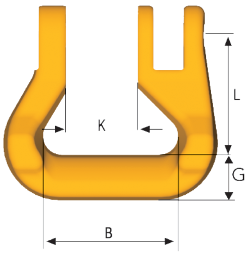 High quality a painted Roundsling Coupling SKR Classic grade 8 in alloy steel available in stock