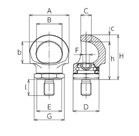 Lifting point LPE drawing
