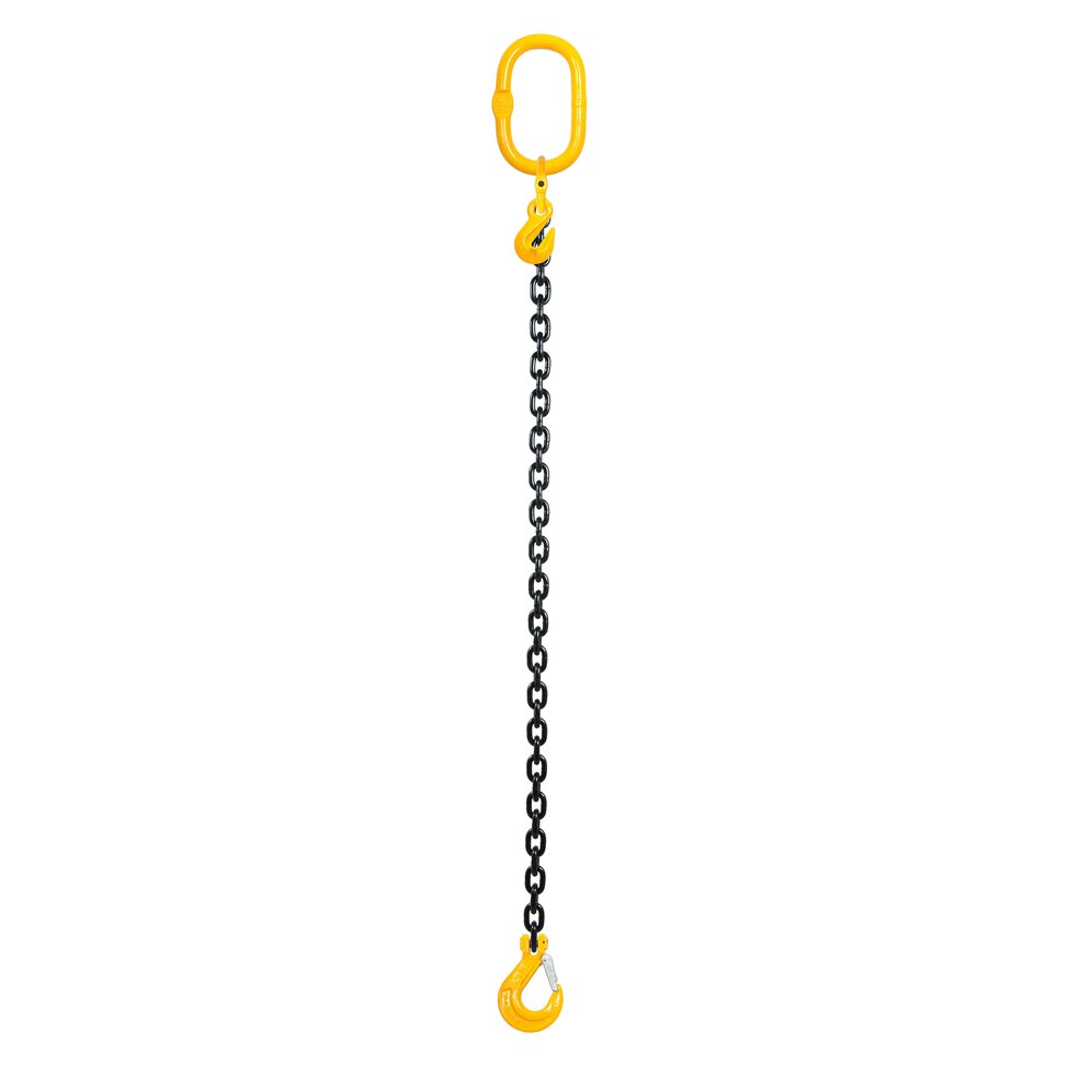 Chain sling 1-leg with latch hook, grade 8