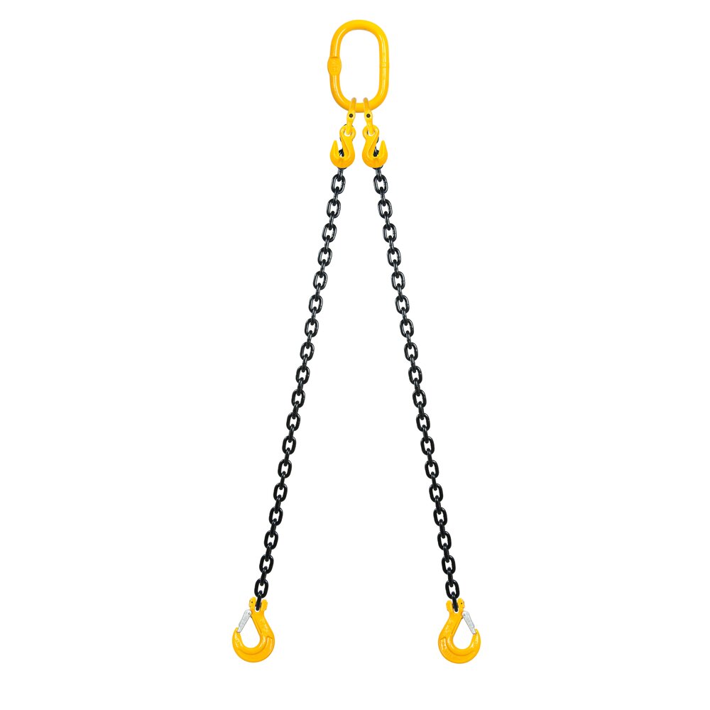 Chain sling 2-leg with latch hook, grade 8