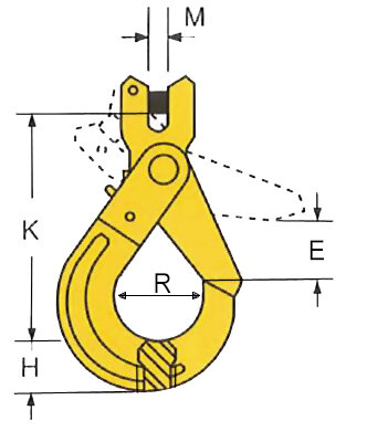 Grade 80 Self-locking clevis hook blueprint