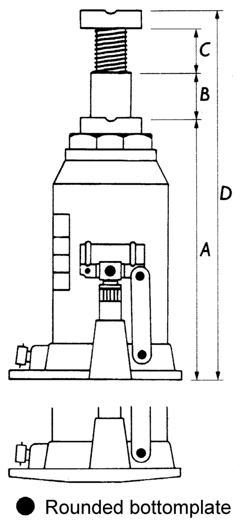 Hydraulic bottle jack dwg_uk
