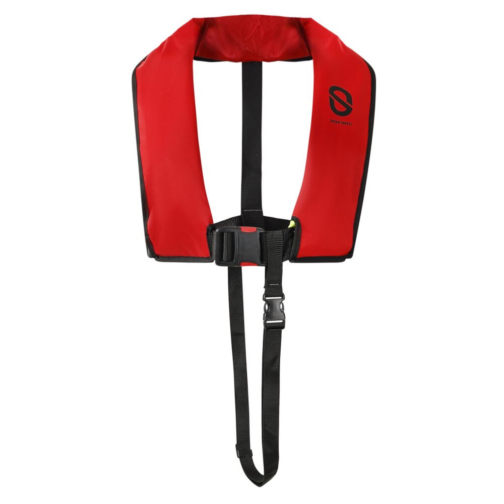 Ocean Safety XF adult lifejacket, red, manual inflation
