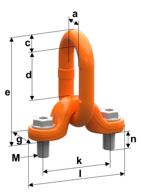 Lifting Point Pewag PLTW drawing