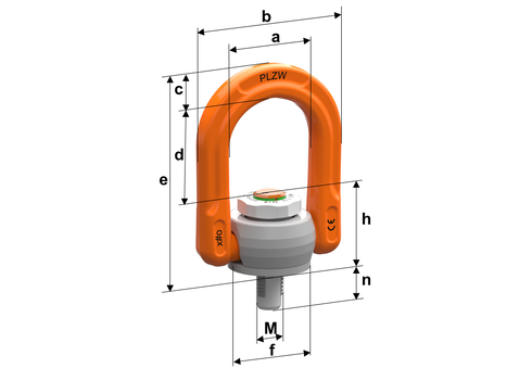 Lifting Point Pewag PLZW-rapid drawing