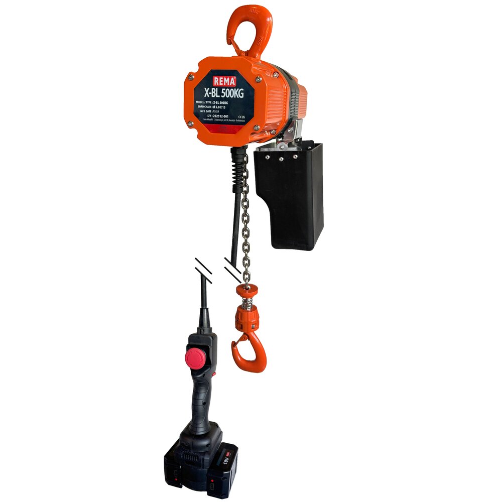 REMA X-BL Battery-powered electric chain hoist