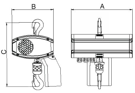 SWF Electric Chain Hoist CHAINster measurements SWF Electric Chain Hoist CHAINster measurements