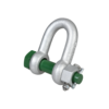 Standard D-shackles with safety bolt and fixed nut G-4133