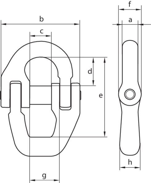 Connecting Link Tycan® UMJT drawing