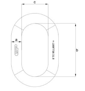 Heavy Duty Master Link  P-6815 drawing