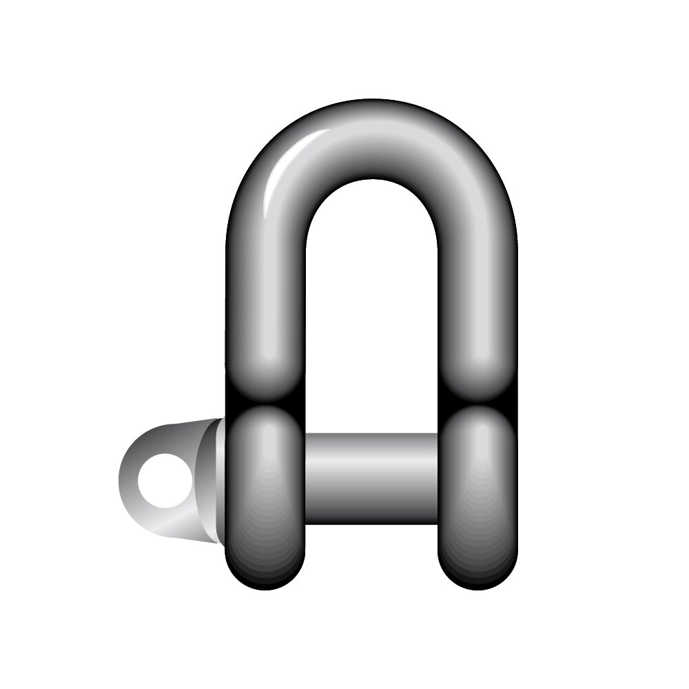 Large Dee Shackle, A Pin