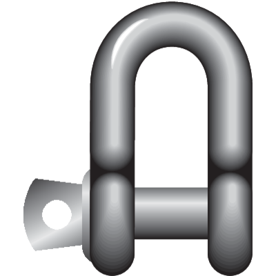 Dee Shackle with screw collar pin E-1151