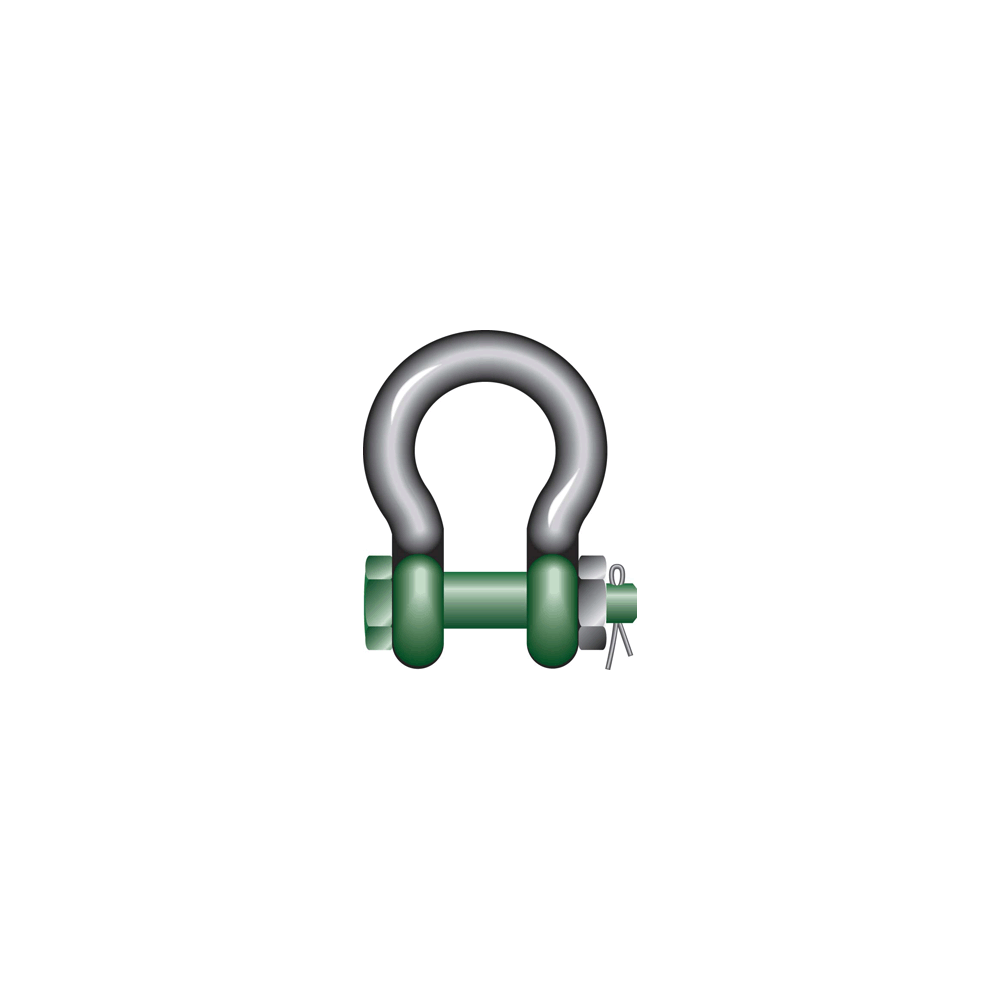 Bow Shackle BN Green Pin Polar® G-5163