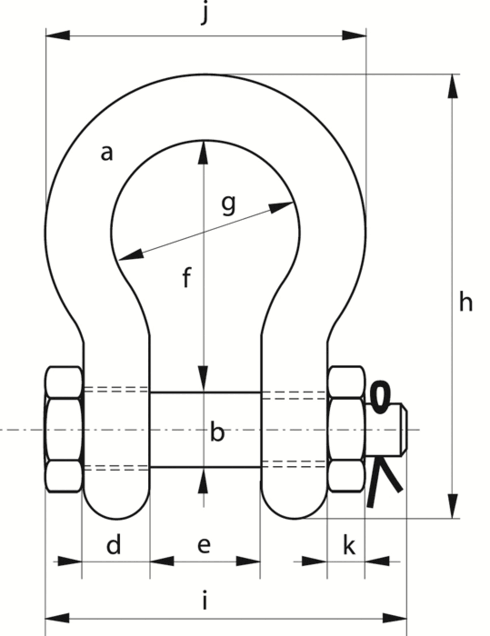 Polar sjækkel G-5163 drawing