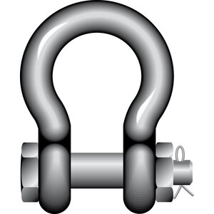 Bow Shackles with Safety Bolt Yellow Pin G-3163