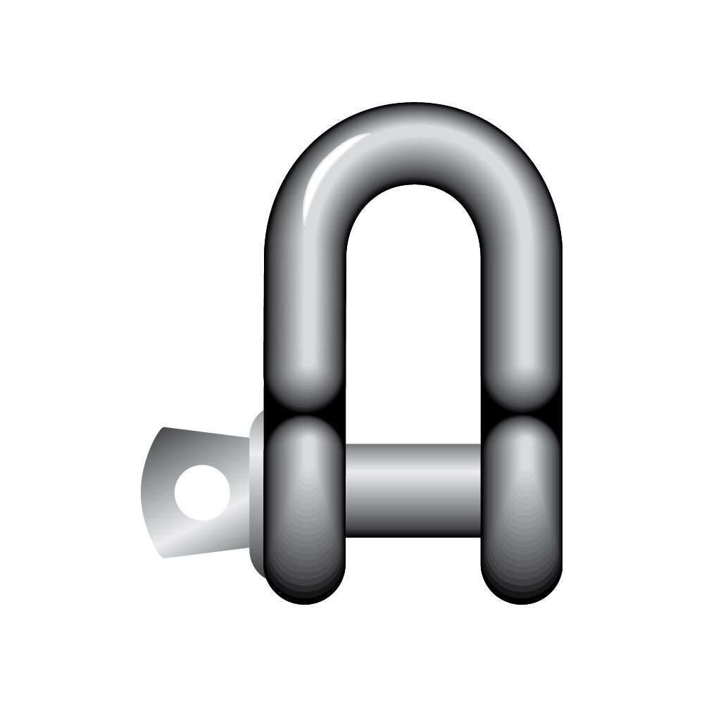 Dee Shackles with Screw Collar Pin Yellow Pin G-3151