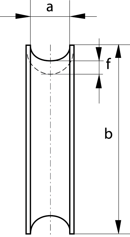 Thimble Heavy Duty G-6142 cross section drawing