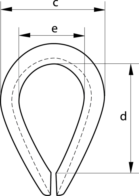 Thimble Heavy Duty G-6142 drawing