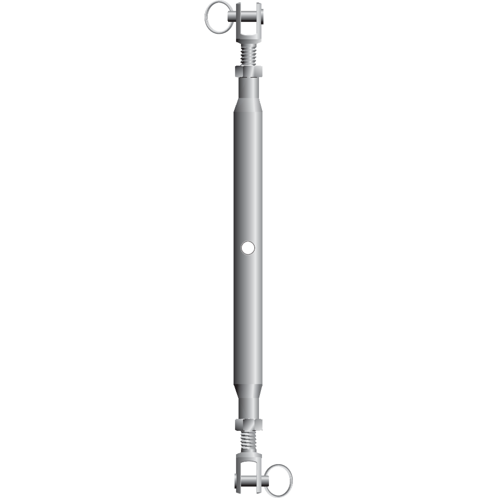Closed Body Rigging Screws Jaw-Jaw R-7830, Stainless Steel