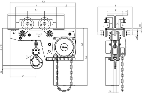 Yalelift LHP 05-3t drawing