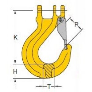 Yoke Coupling Sling Hook 8-055 drawing